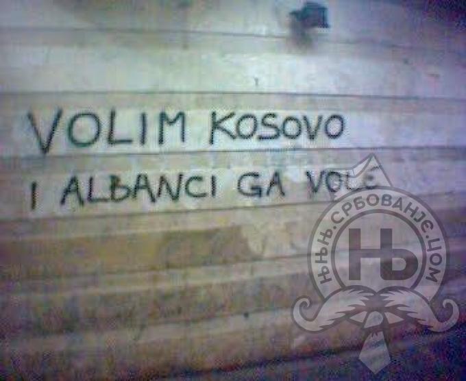 србовање: We All Love Kosovo